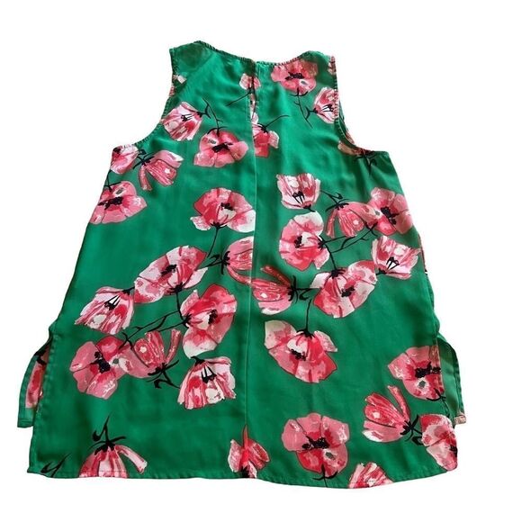 Who What Wear Dressy Green Floral Tank Top. Size Medium. Great Condition! - Picture 4 of 10